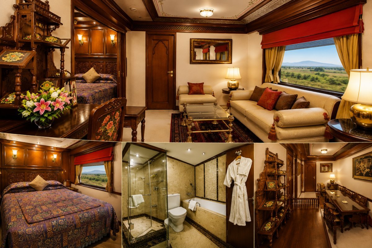 The Presidential Suite on the Maharajas' Express: A Sovereign Sanctuary of Unrivalled Opulence